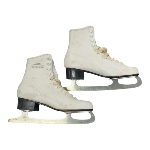 Vist Large View of Product Image Which is Used Lake Placid LAKE PLACID WHITE SKATES WomensFigure Skate White Senior 8