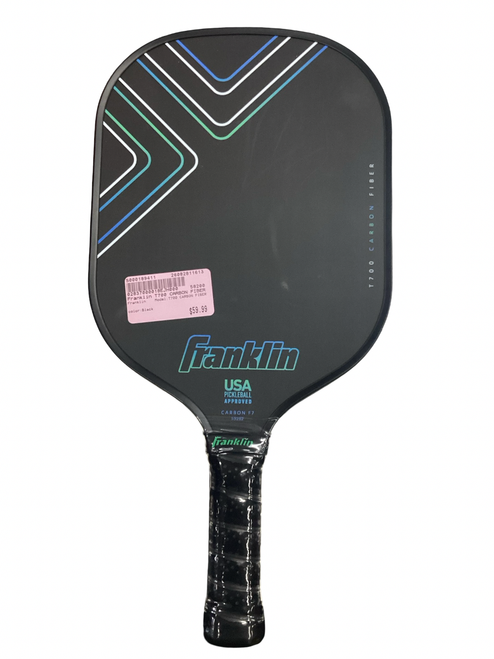 Vist Large View of Product Image Which is Used Franklin T700 CARBON FIBER Pickleball Racquet Black