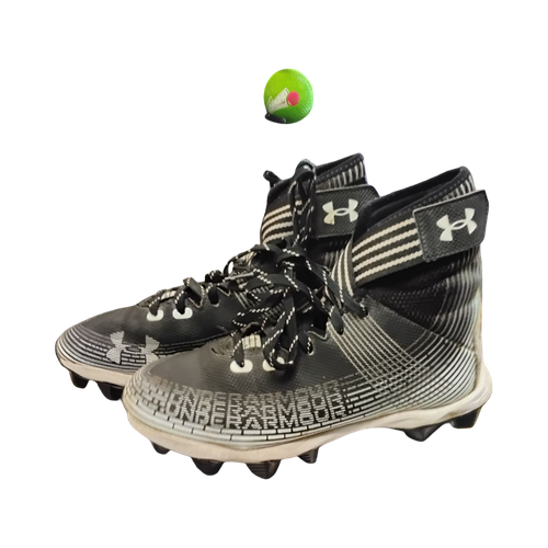 Vist Large View of Product Image Which is Used Under Armour HIGHLIGHT Jr FB Cleats Black Junior 04