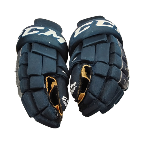 Vist Large View of Product Image Which is Used CCM 4R PRO II Senior Gloves Navy Blue 15"