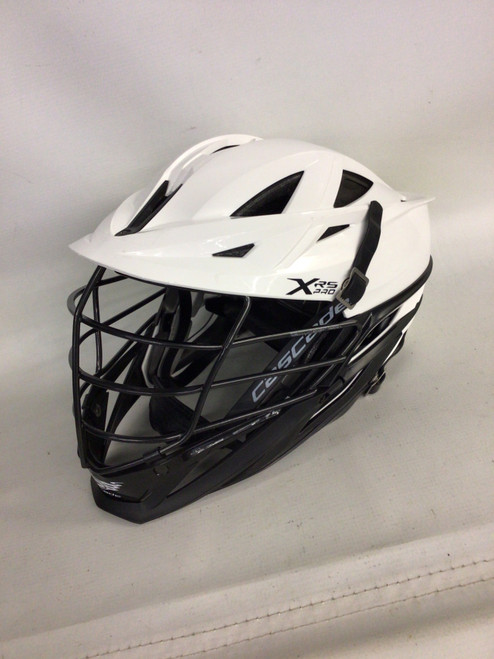 Vist Large View of Product Image Which is Used Cascade XRS PRO Lacrosse Helmet White One Size