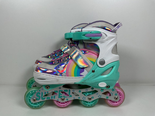 Vist Large View of Product Image Which is Used SULIFEEL ADJ 3-6 INLINE SKATES Junior White