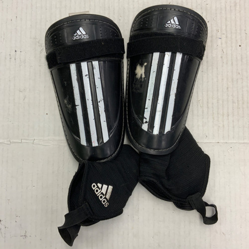 Vist Large View of Product Image Which is Used Adidas Soccer Shin Guards Adult Black LG