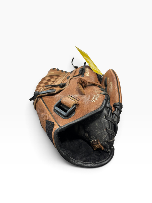 Vist Large View of Product Image Which is Used Mizuno GPP1100Y BB/SB Glove RH Throw Brown 11"