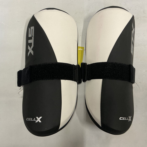 Vist Large View of Product Image Which is Used STX CELL-X Lacrosse Bicep Pads/Guards White/Black/Red XL