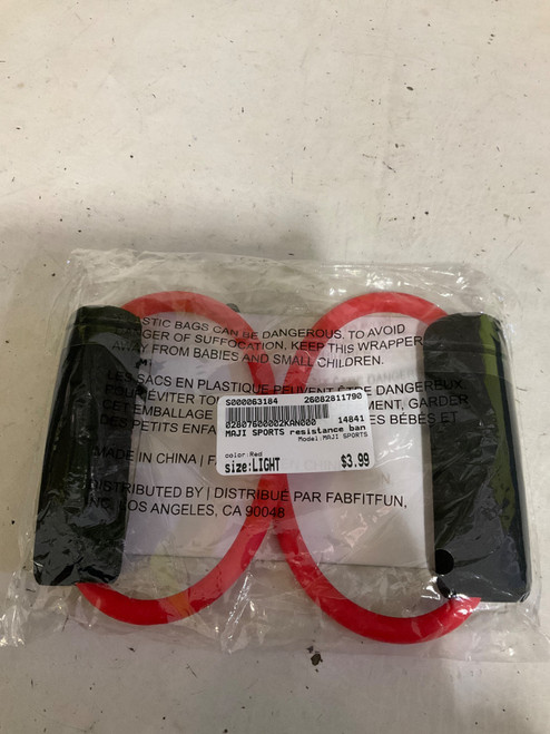 Vist Large View of Product Image Which is Used MAJI SPORTS Resistance Tube Red Light