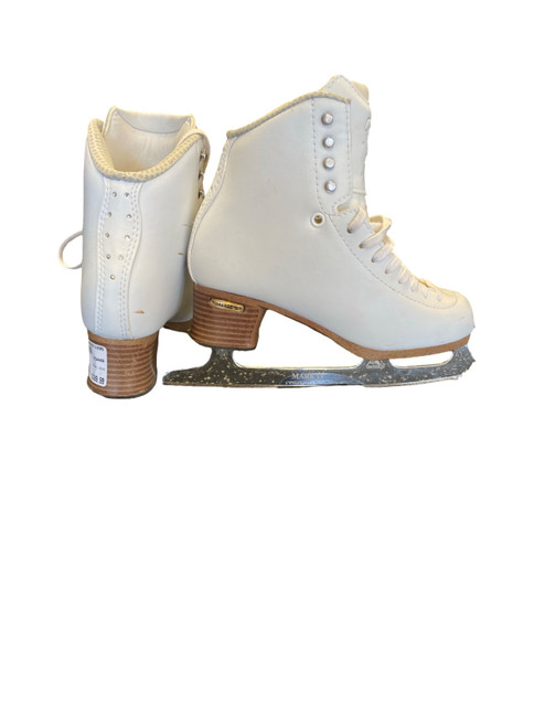 Vist Large View of Product Image Which is Used Jackson EVO Girls Figure Skate White Junior 04.5