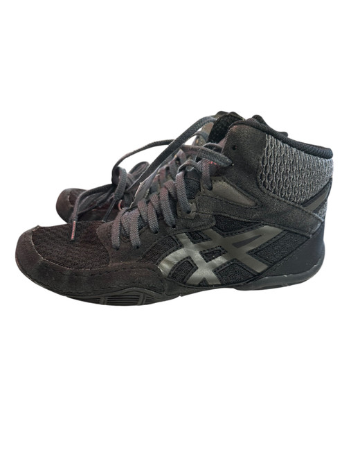 Vist Large View of Product Image Which is Used Asics Wrestling Shoes Black Junior 03