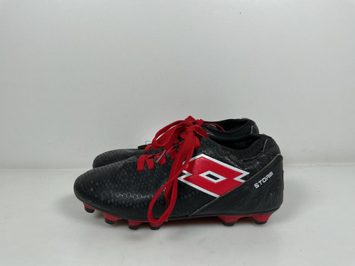 Vist Large View of Product Image Which is Used Lotto Soccer Cleats Black Senior 5