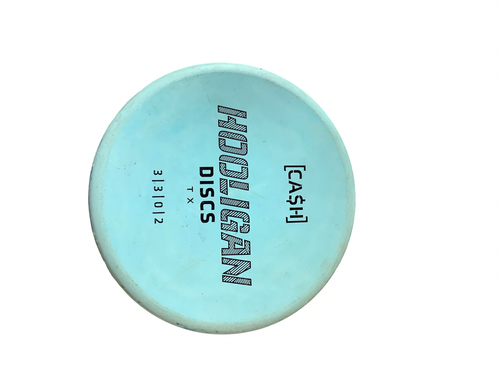 Vist Large View of Product Image Which is Used HOOLIGAN DISCS CASH Disc Golf Putter Carolina Blue