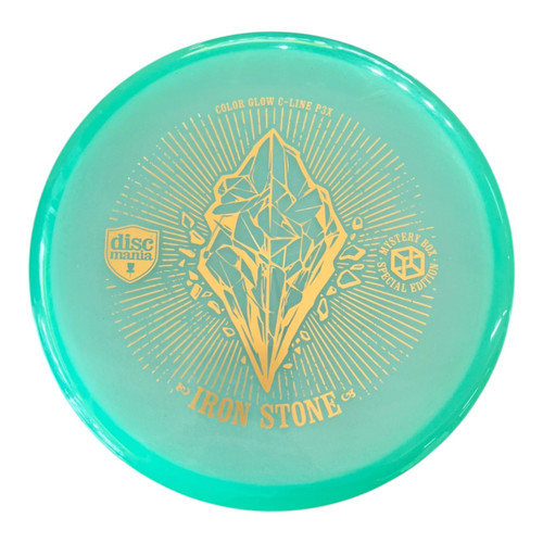 Vist Large View of Product Image Which is Used Discmania IRON STONE C-LINE P3X Disc Golf Putter Green 175g