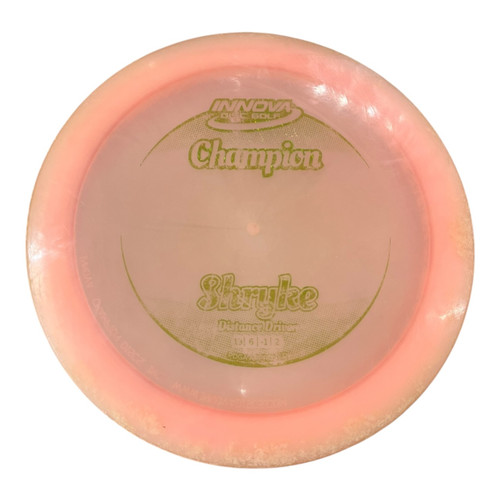 Vist Large View of Product Image Which is Used Innova CHAMPION SHRYKE (Has ink) Disc Golf Driver Coral 167g