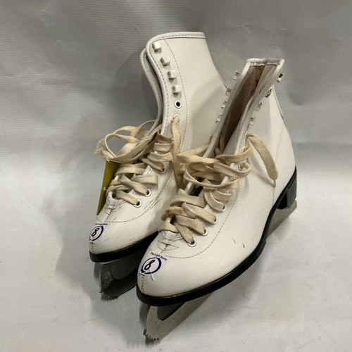 Vist Large View of Product Image Which is Used CCM Women’s Figure Skate White Senior 8