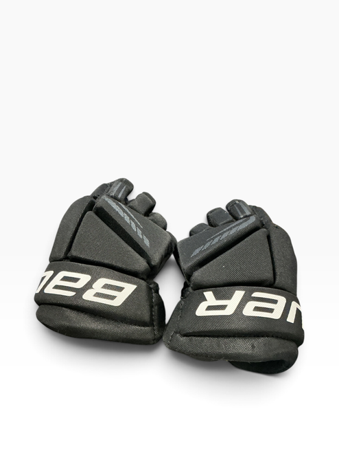 Vist Large View of Product Image Which is Used Bauer VOLT GLOVES Youth Gloves Black 9"