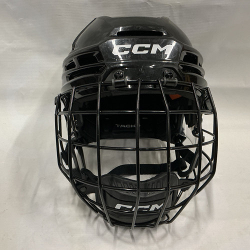 Vist Large View of Product Image Which is Used CCM TACKS 720 Helmet Cage Combo Black SM