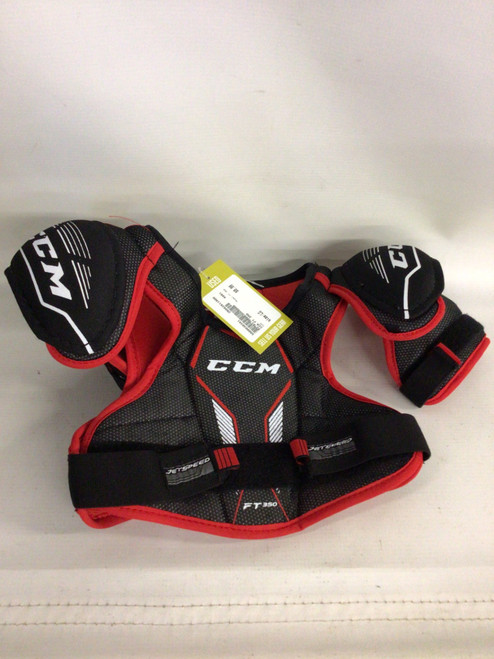 Vist Large View of Product Image Which is Used CCM FT 350 Youth Shoulder Pads LG