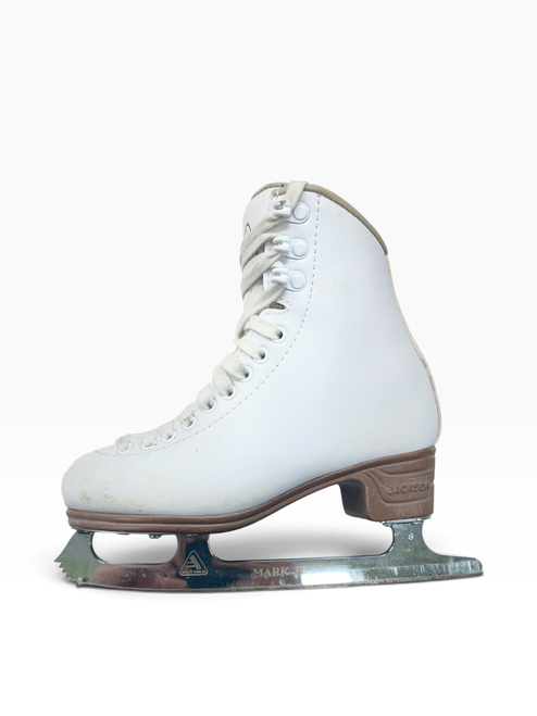 Vist Large View of Product Image Which is Used Jackson EXCEL Girls Figure Skate White Junior 01