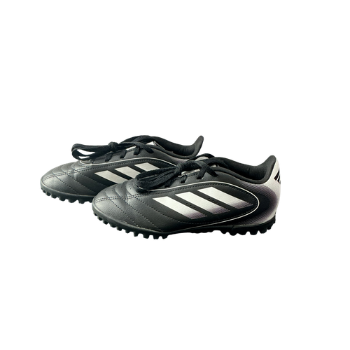 Vist Large View of Product Image Which is Used Adidas Soccer Indoor Shoes Black Junior 01