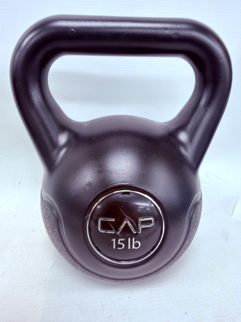 Vist Large View of Product Image Which is Used Cap Kettle Dumbbell (Each) Black 15 lb