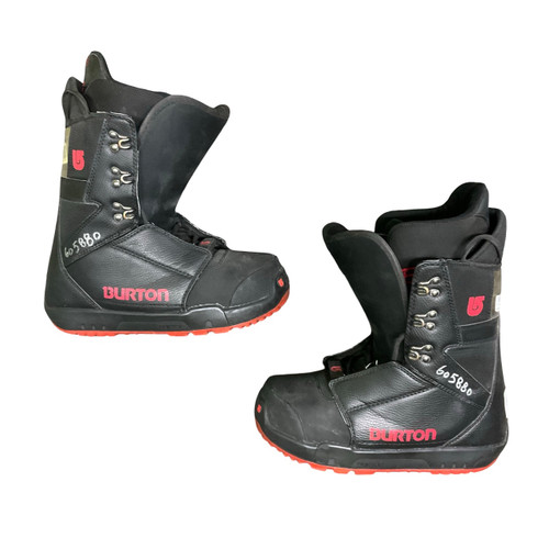 Vist Large View of Product Image Which is Used Burton PROGRESSION Mens Snowboard Boots Black Senior 8