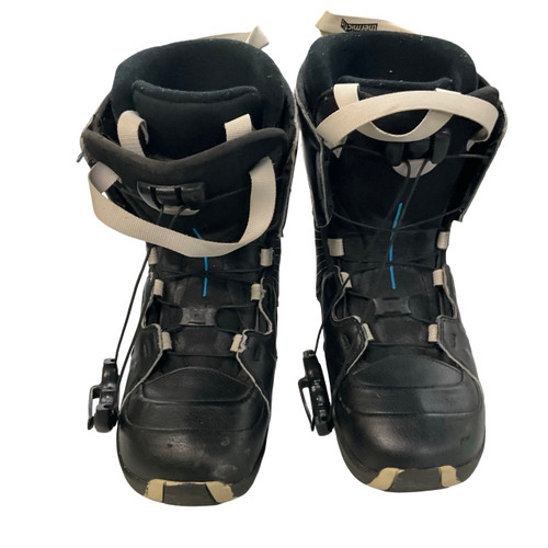 Vist Large View of Product Image Which is Used Salomon KAMOOKS Boys Snowboard Boots Black Junior 05
