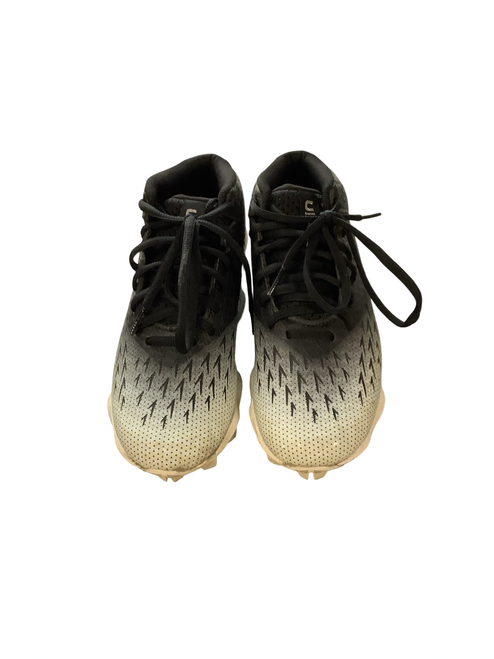 Vist Large View of Product Image Which is Used Under Armour Jr FB Cleats Black Junior 04