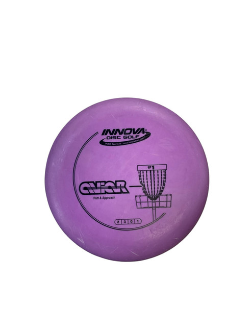 Vist Large View of Product Image Which is Used Innova DX AVIAR Disc Golf Putter Purple 175g