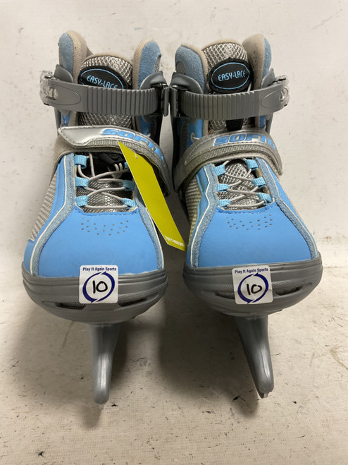 Vist Large View of Product Image Which is Used Jackson SOFTEC EASY LACE Mens Figure Skate Grey And Royal Blue Senior 10