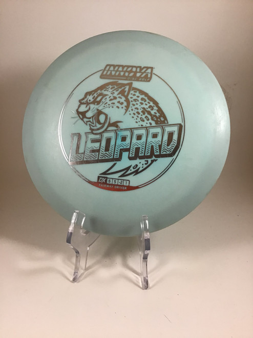 Vist Large View of Product Image Which is Used Innova DX LEOPARD Disc Golf Driver Royal Blue 150g