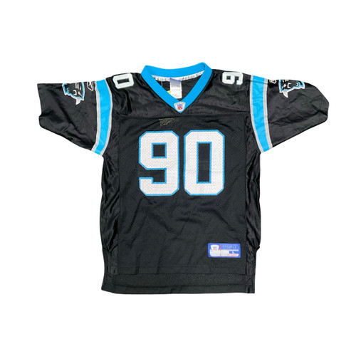 Vist Large View of Product Image Which is Used Reebok JULIUS PEPPERS PANTHERS JERSEY FB Top Youth Black LG