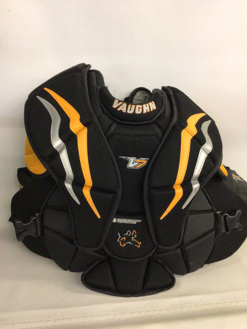 Vist Large View of Product Image Which is Used Vaughn VELOCITY Inter Goalie Blocker White