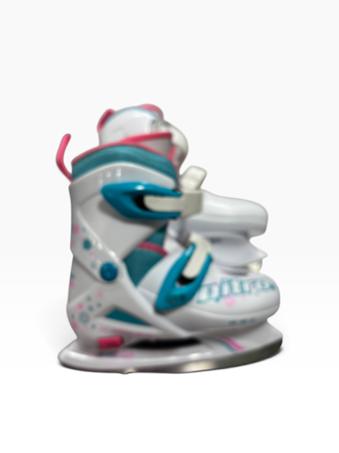 Vist Large View of Product Image Which is Used NITRO 8.3 ICE SKATES Girls Figure Skate White Adjustable