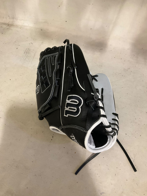 Vist Large View of Product Image Which is Used Wilson A700 BB/SB Glove RH Throw Black 12 1/2"