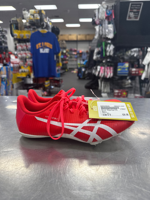 Vist Large View of Product Image Which is Used Asics Track & Field Cleats Adult Red Senior 8