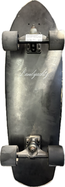 Vist Large View of Product Image Which is Used Land Yachtz BLK MINI CRUISER Longboard Black Long