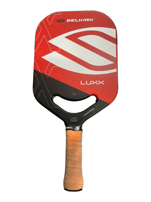 Vist Large View of Product Image Which is Used Selkirk SELKIRK LUXX PICKELBALL PADDLE Pickleball Racquet Red