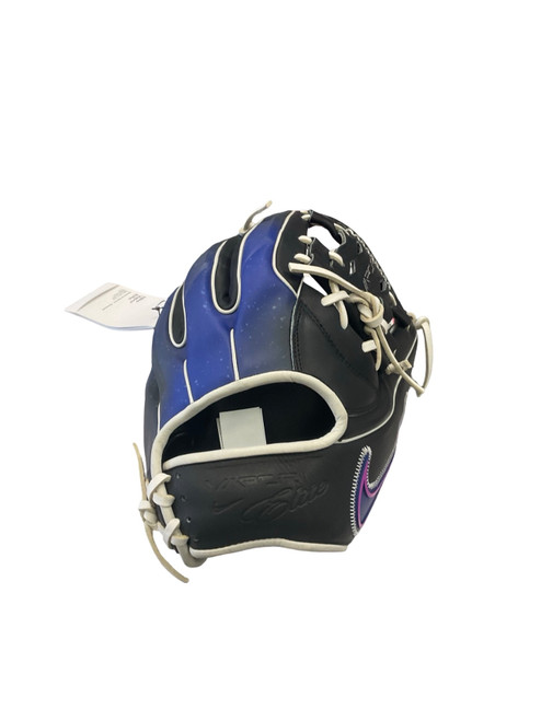 Vist Large View of Product Image Which is NIKE, VAPOR, ELITE, BB/SB, Glove, RH, Throw, Black, And, Navy, Blue, 11 1/2"