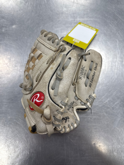 Vist Large View of Product Image Which is Used Rawlings H100BC BB/SB Glove RH Throw None 10"