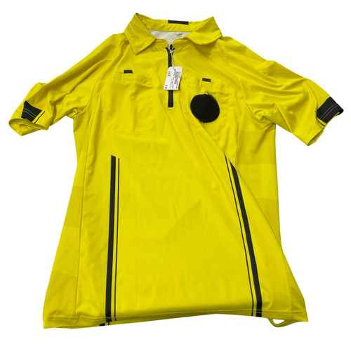 Vist Large View of Product Image Which is Used REFEREE JERSEY Soccer Top Adt Yellow SM