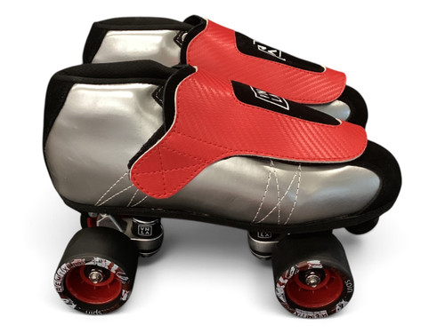 Vist Large View of Product Image Which is Used VNLA QUADS Senior Roller Quad Skates Red Senior 9