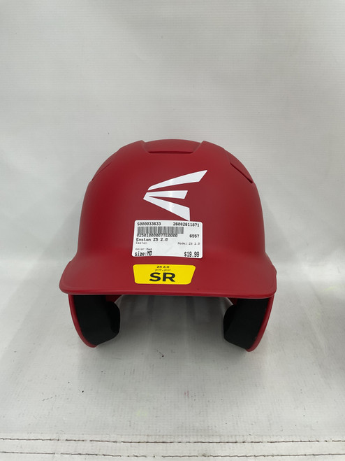 Vist Large View of Product Image Which is Used Easton Z5 2.0 Batting Helmet No Mask Red MD