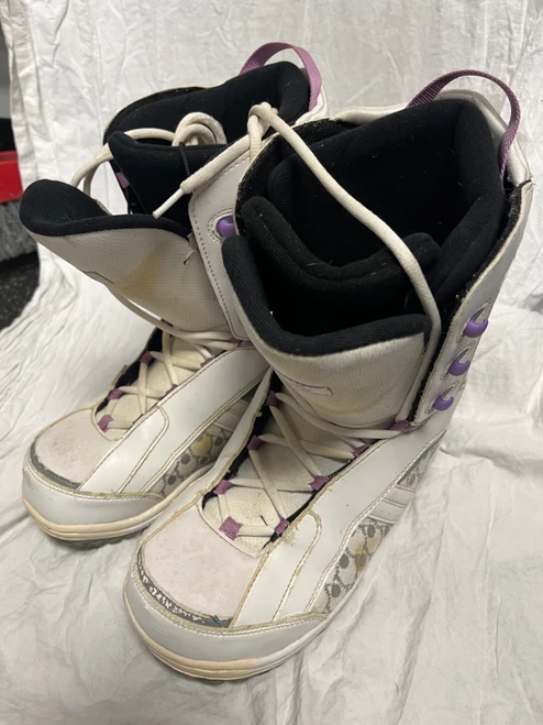 Vist Large View of Product Image Which is Used Firefly BOOT Womens Snowboard Boots White Senior 9