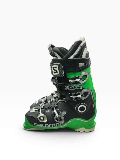 Vist Large View of Product Image Which is Used Salomon XPRO 120 ENERGYZER Mens DH Ski Boot Green 270 MP - M09 - W10