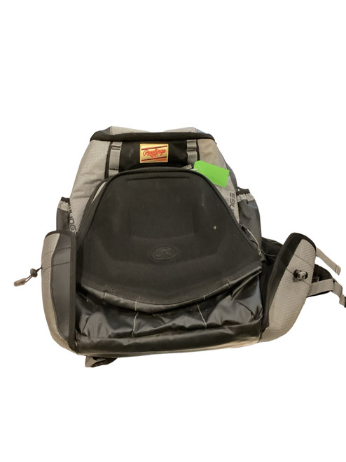 Vist Large View of Product Image Which is Used Rawlings BASEBALL BAG BLACK BB/SB Player Backpack Black