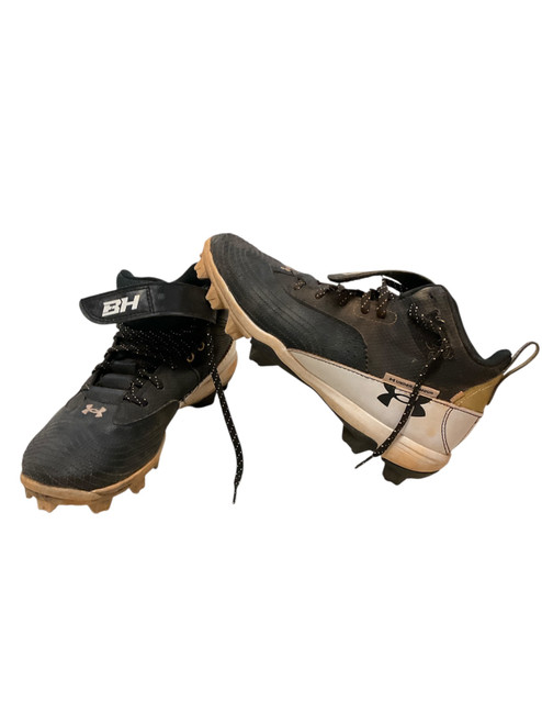 Vist Large View of Product Image Which is Used Under Armour BRYCE HARPER BB/SB Cleats Black Senior 6