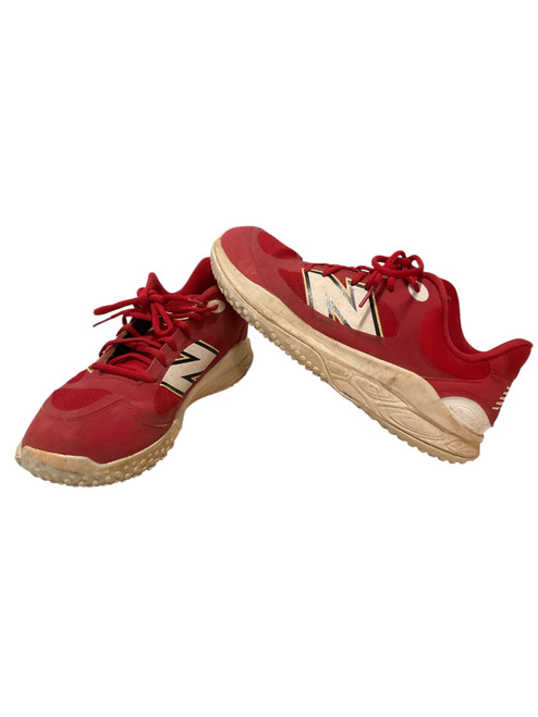 Vist Large View of Product Image Which is Used New Balance BB TURFS BB/SB Cleats Red Senior 9.5