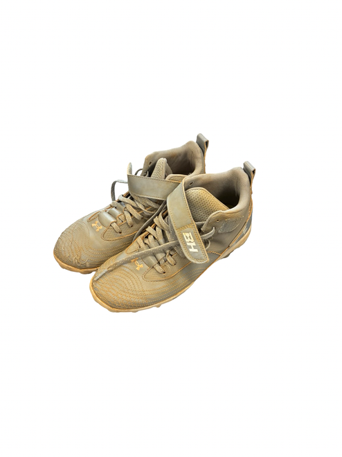 Vist Large View of Product Image Which is Used Under Armour BASEBALL CLEATS BB/SB Cleats Grey Junior 04.5