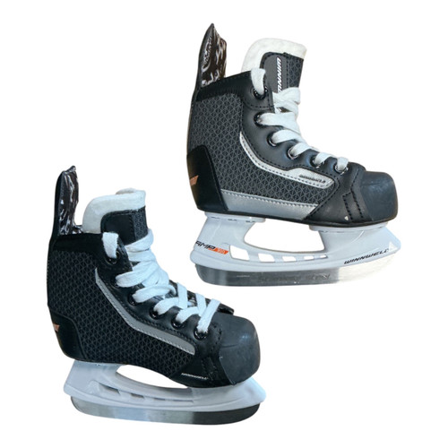 Vist Large View of Product Image Which is Used WinnWell AMP 300 Youth Hockey Skate Youth 08.0