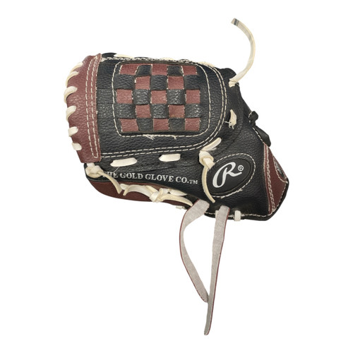 Vist Large View of Product Image Which is Used Rawlings PL90MB BB/SB Glove LH Throw Black 9"