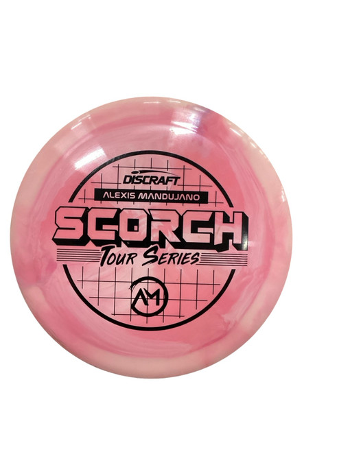 Vist Large View of Product Image Which is Used Discraft SCORCH TOUR SERIES Disc Golf Driver Pink